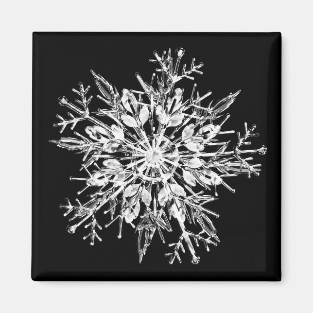 Iskristallsnowflake Magnet (Framsidan)