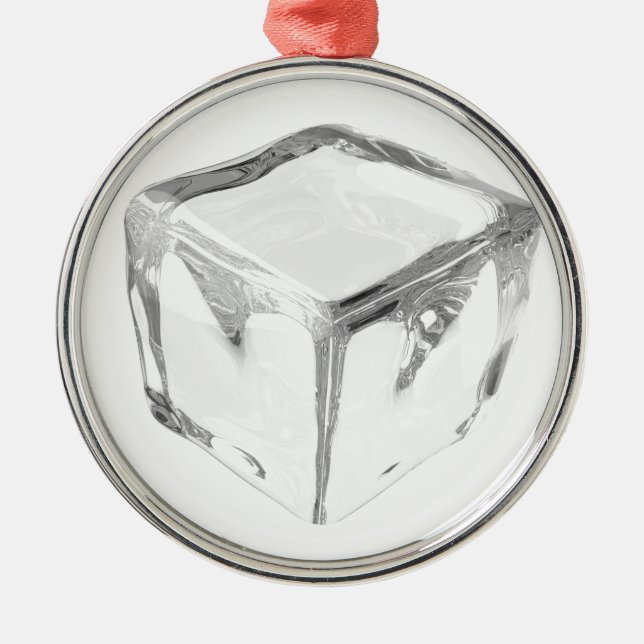 Iskub Julgransprydnad Metall (Framsidan)