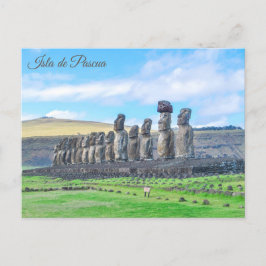 Isla de Pascua, (ön Påsk), Chile Vykort