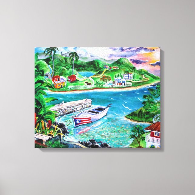 Isla Del Encanto - Art by Galina - Canvastryck (Framsida)