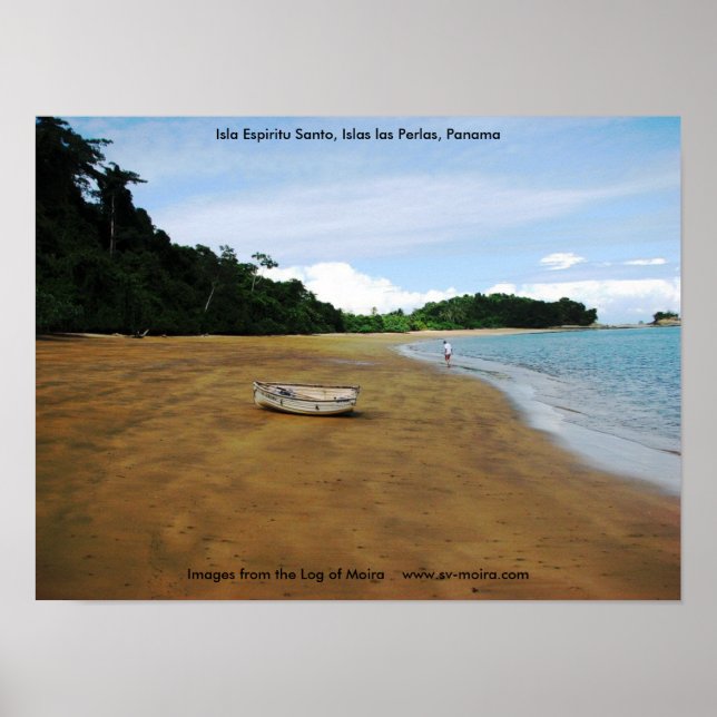 Isla Espiritu Santo, Islas las Perlas, Panama Poster (Framsidan)