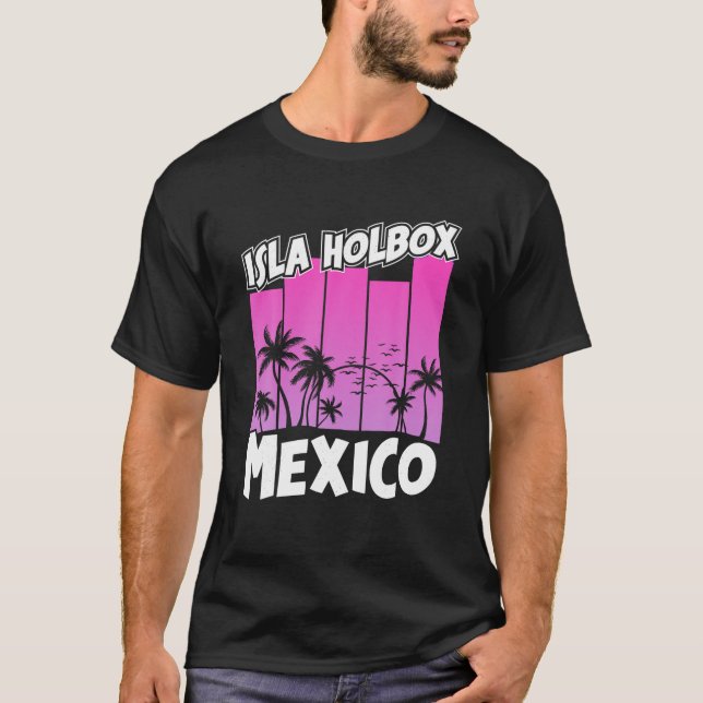Isla Holbox Beach Mexico, sommarfamiljevacering So T Shirt (Framsida)