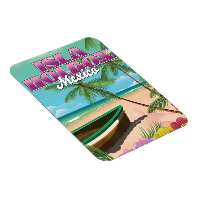 Isla Holbox Mexiko Magnet (Högersidan)