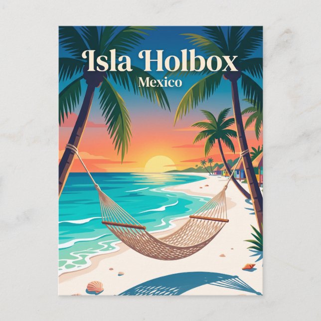Isla Holbox Mexiko Vykort (Framsida)