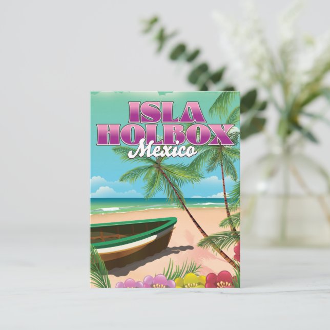 Isla Holbox Mexiko Vykort (Stående Fram)
