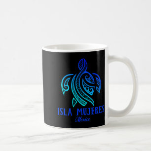 Isla Mujeres Mexiko Havssköldpadda Tie Dye Hibisku Kaffemugg