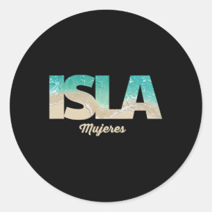 Isla Mujeres Mexiko Runt Klistermärke