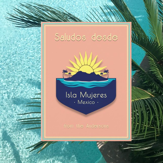 Isla Mujeres Mexiko semester Postkort Vykort (Skapare uppladdad)