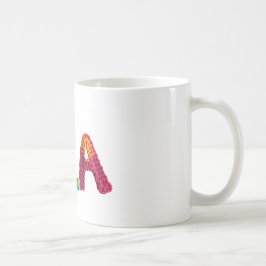 Isla Namn i Vibrant Crochet Mönster Kaffemugg