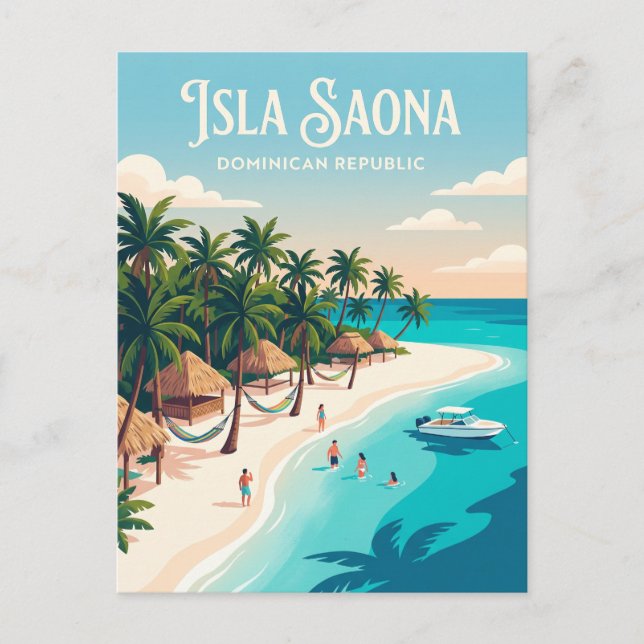 Isla Saona Dominikanska republiken Vykort (Framsida)