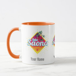 Isla Saona Karibien Dominikanska republiken Retro Mugg