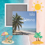 Isla Saona Karibien Paradise Beach Magnet<br><div class="desc">Isla Saona är en liten ö,  en del av Dominikanska republiken i Karibien. Vit sand,  turkos vatten,  grönt handflatan och sol inbjudan till detta tropiska paradis. Kom ihåg er tropiska sommarsemester eller Karibiska kryssning i stil och håll er säkra!</div>
