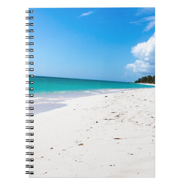 Isla Saona-stranden i Karibien Anteckningsbok (Framsidan)