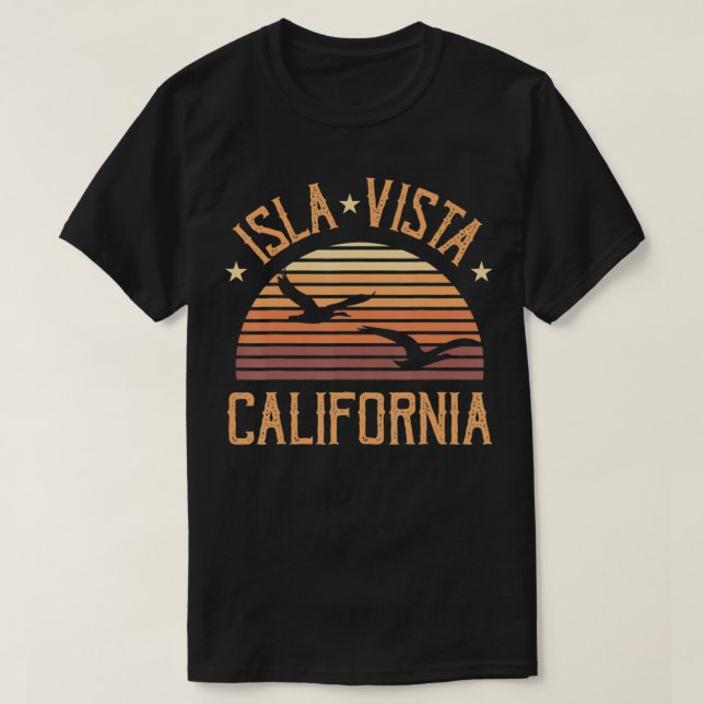 Isla Vista California Beach Wave Summer Vacation P T Shirt (Design framsida)