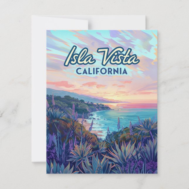 Isla Vista California Santa Barbara Goleta Card (Framsida)