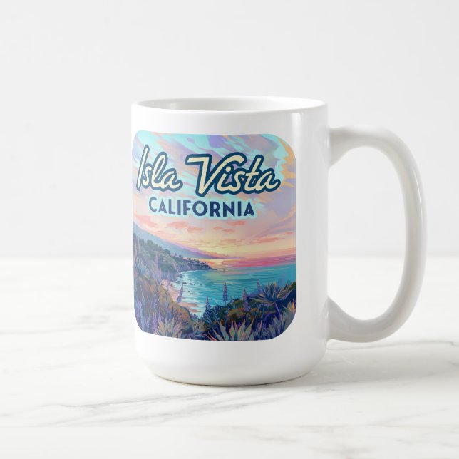 Isla Vista California Santa Barbara Goleta College Kaffemugg (Höger)