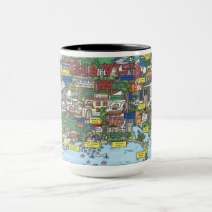 Isla Vista Karta-kaffe Mugg
