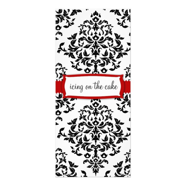 Isläggning 311 på den körsbärsröda glasyr på kaka reklamkort (Framsidan)