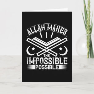 Islam - Allah gör det omöjligt Kort