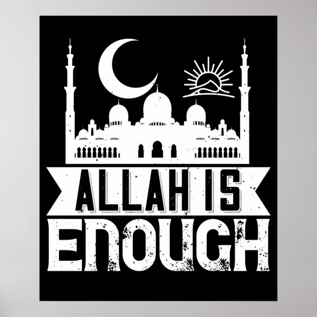 Islam - Allah Is Enough Poster (Framsidan)