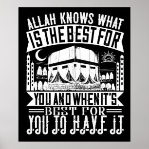 Islam - Allah vet vad som är bäst för dig Poster
