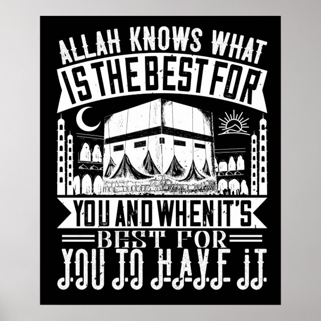 Islam - Allah vet vad som är bäst för dig Poster (Framsidan)