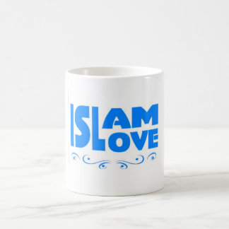 Islam är en religion i kärlek kaffemugg
