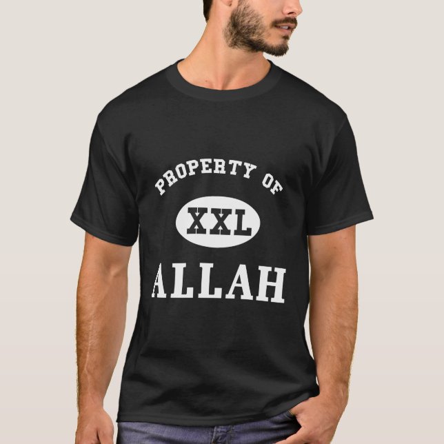 Islam Egendom av Allah T Shirt (Framsida)