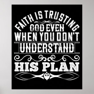 Islam - Faith litar på Gud Poster