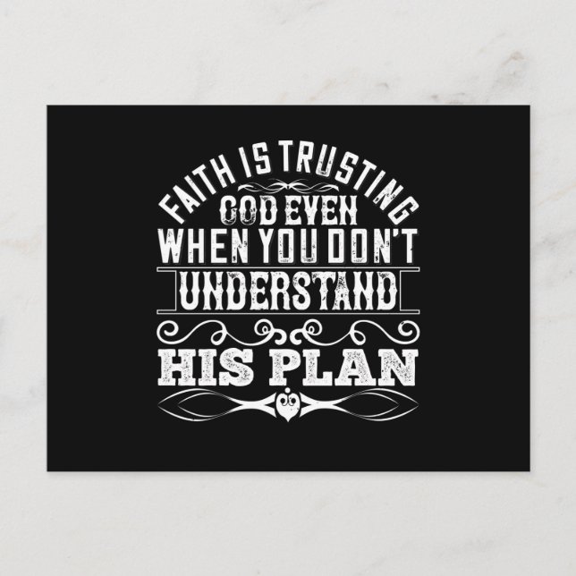 Islam - Faith litar på Gud Vykort (Framsida)