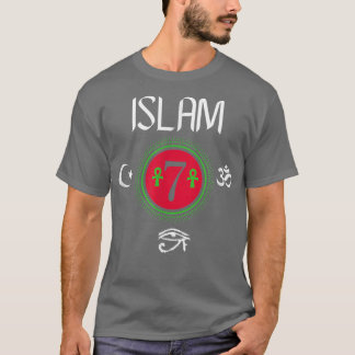 Islam - Gods and Earths Occult Science Allah 7 T Shirt
