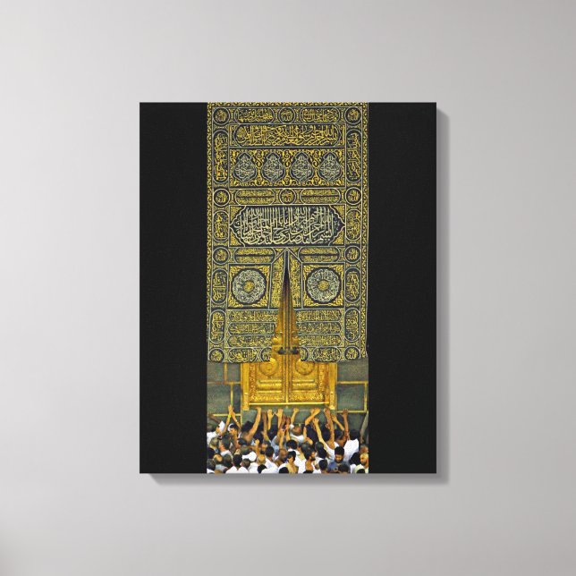Islam Islamic Arabic Calligraphy Hajj Kaaba Canvastryck (Framsida)