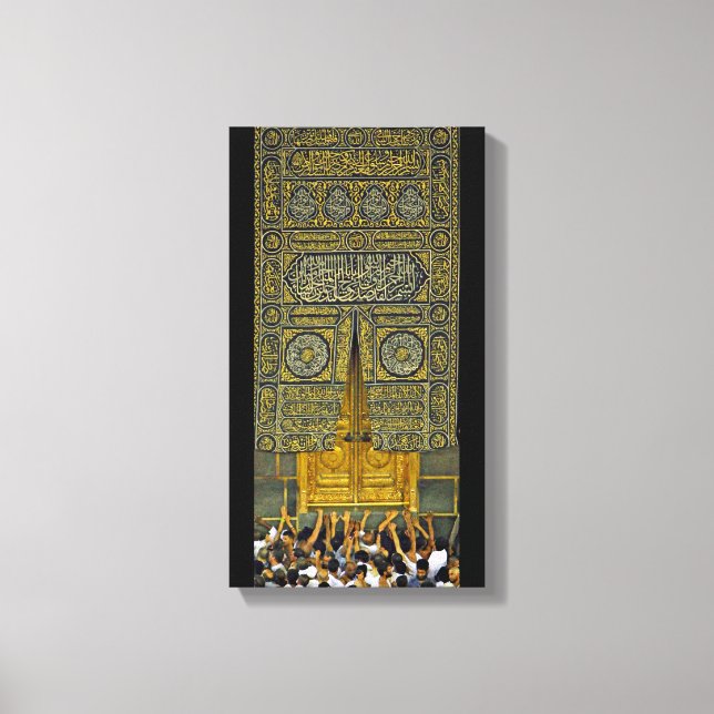 Islam Islamic Arabic Calligraphy Hajj Kaaba Canvastryck (Framsida)
