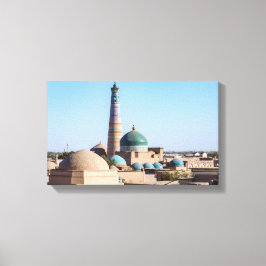 Islam Khodja Minaret & mosque - Khiva, Uzbekistan Canvastryck