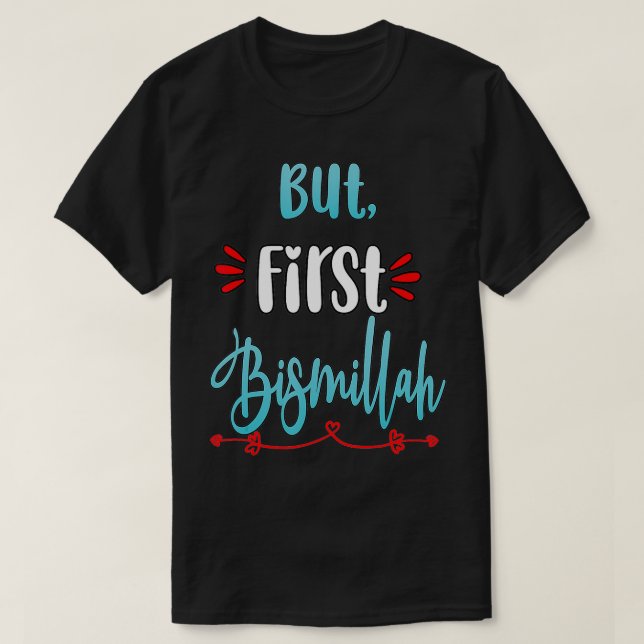 Islam Muslim Kids Women Arab Bismillah Al T Shirt (Design framsida)