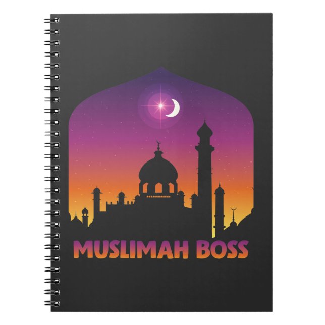 Islam Muslimah Chef Religiösa Arabiska muslimer Anteckningsbok (Framsidan)