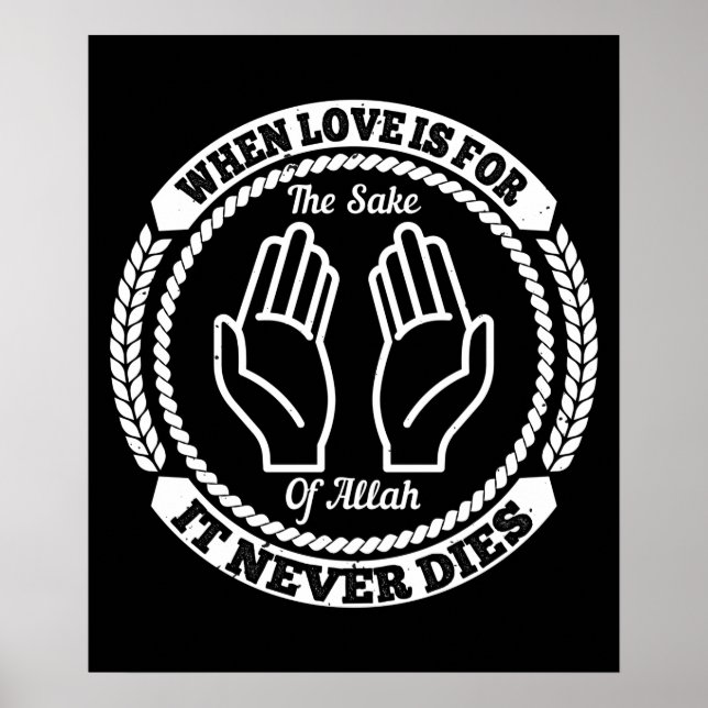 Islam när Kärlek är för Allahs skull Poster (Framsidan)