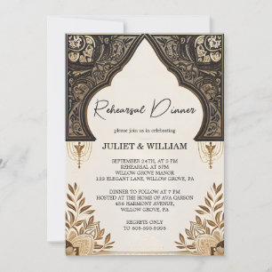 Islam Nikah Arabiska Walima Muslim Rehearsal Dinne Inbjudningar