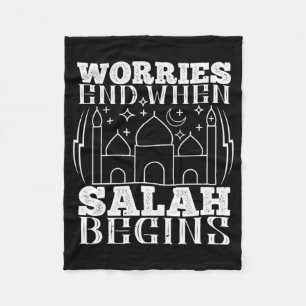 Islam - Oron slutar när Salah börjar Fleecefilt