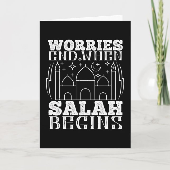 Islam - Oron slutar när Salah börjar Kort (Framsida)