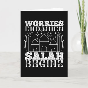 Islam - Oron slutar när Salah börjar Kort