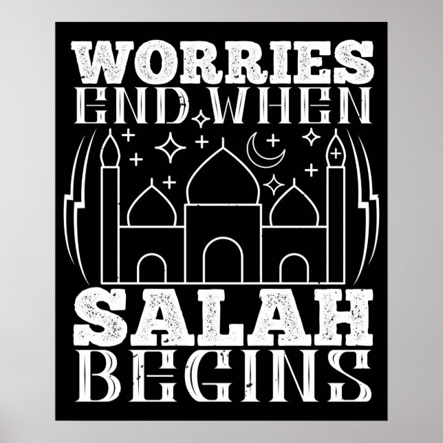 Islam - Oron slutar när Salah börjar Poster (Framsidan)