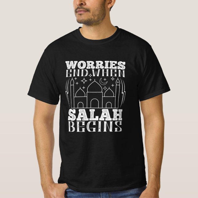 Islam - Oron slutar när Salah börjar T Shirt (Framsida)