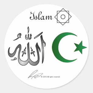 Islam Stickers Runt Klistermärke