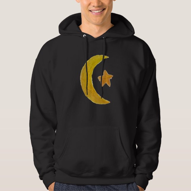 Islam Symbol Coola Islamic Muslim Sign Hoodie (Framsida)