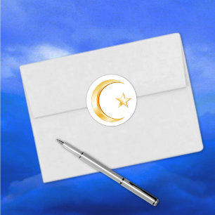 Islam Symbol Runt Klistermärke