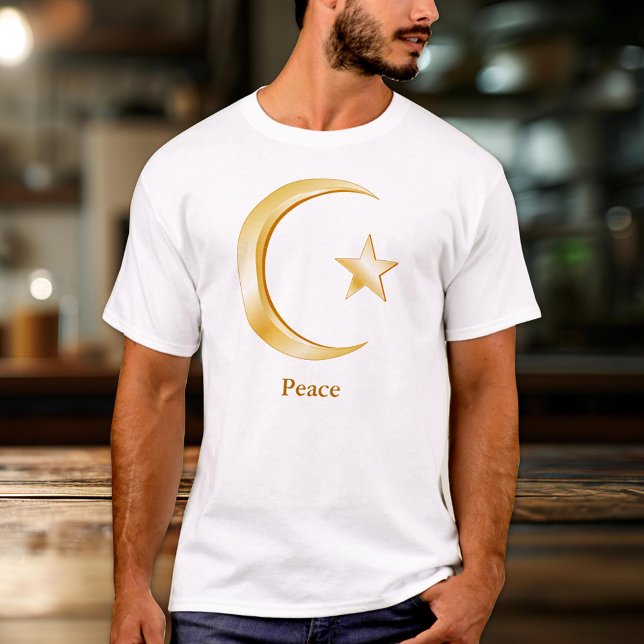 Islam Symbol Tröja (Crescent moon and star, symbol of Islam. Customize with your text. )