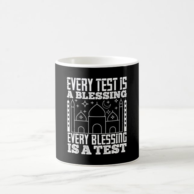 Islam - varje test är en välsignelse kaffemugg (Center)