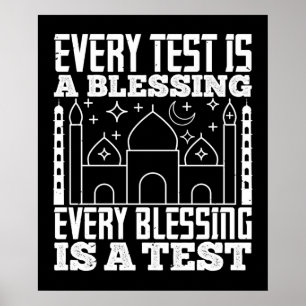 Islam - varje test är en välsignelse poster