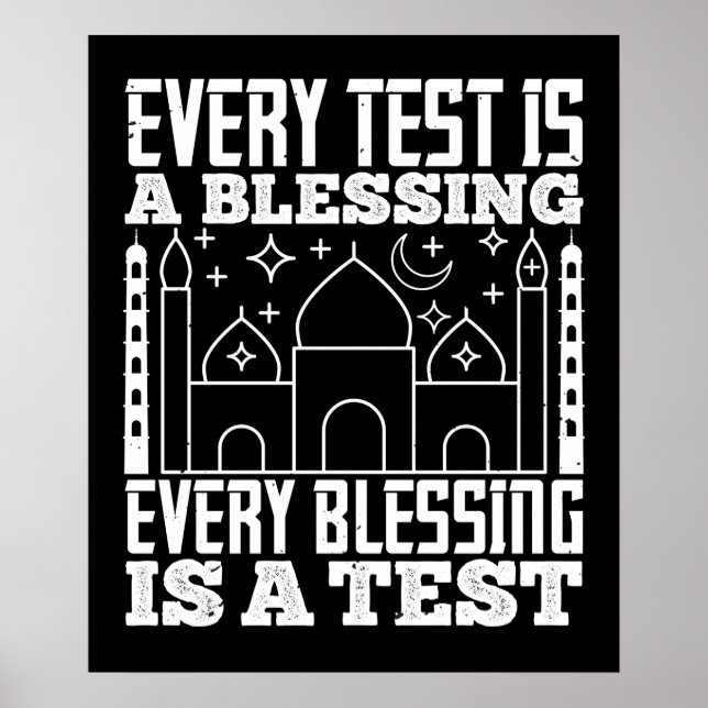 Islam - varje test är en välsignelse poster (Framsidan)